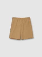 %Pto% Bermuda baggy gabardina beige vista frontal