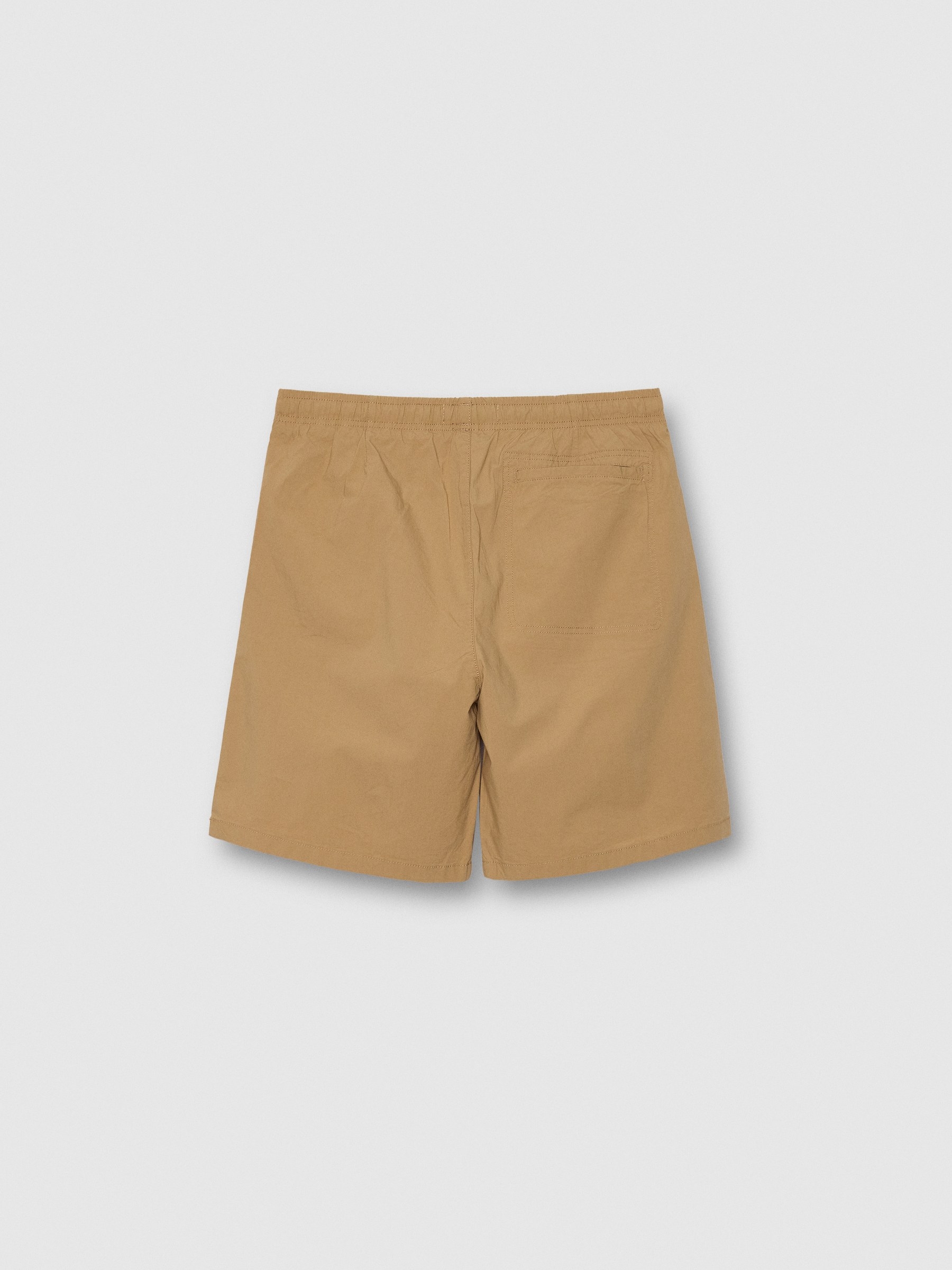 Bermuda baggy gabardine beige middle front view