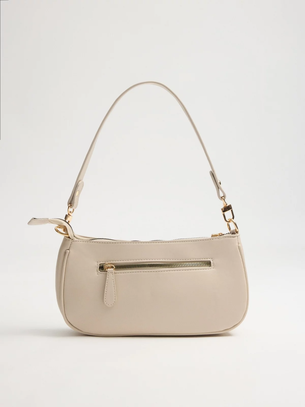 Ivory shoulder bag ivory 45º side view