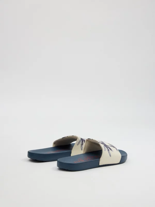 Flip-flops for palm trees sand 45º back view