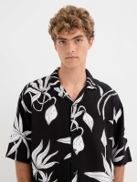 %Pto% Printed Bermuda black