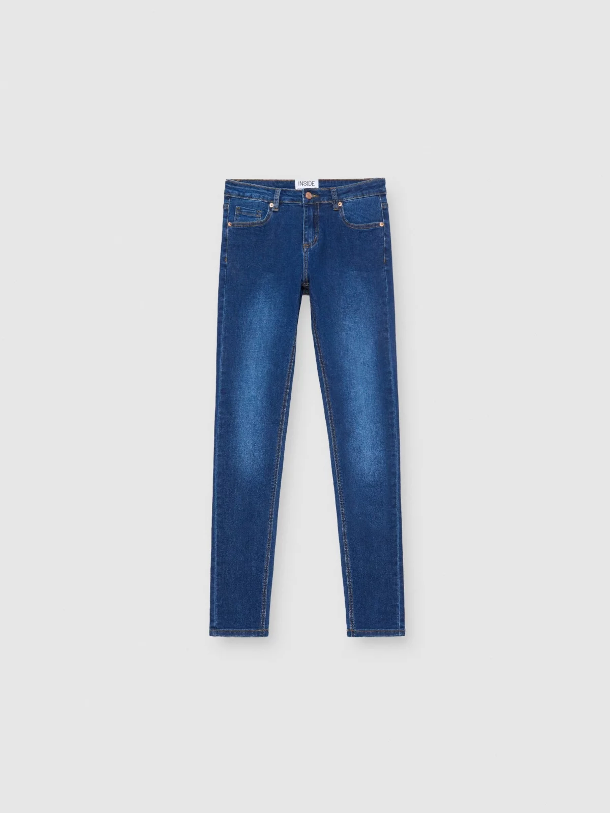 Jeans skinny mid rise azul vista detalle