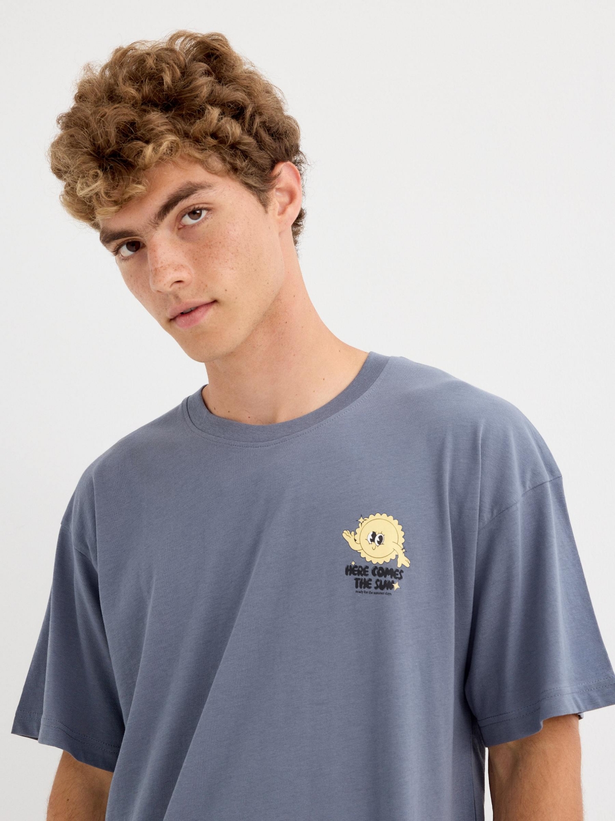 %Pto% Camiseta Here comes the sun azul