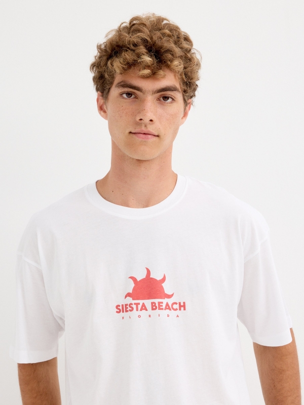  Camiseta Siesta Beach blanco