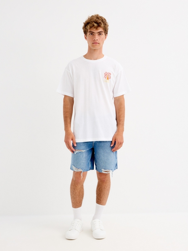 Camiseta Holly Days blanco vista general frontal