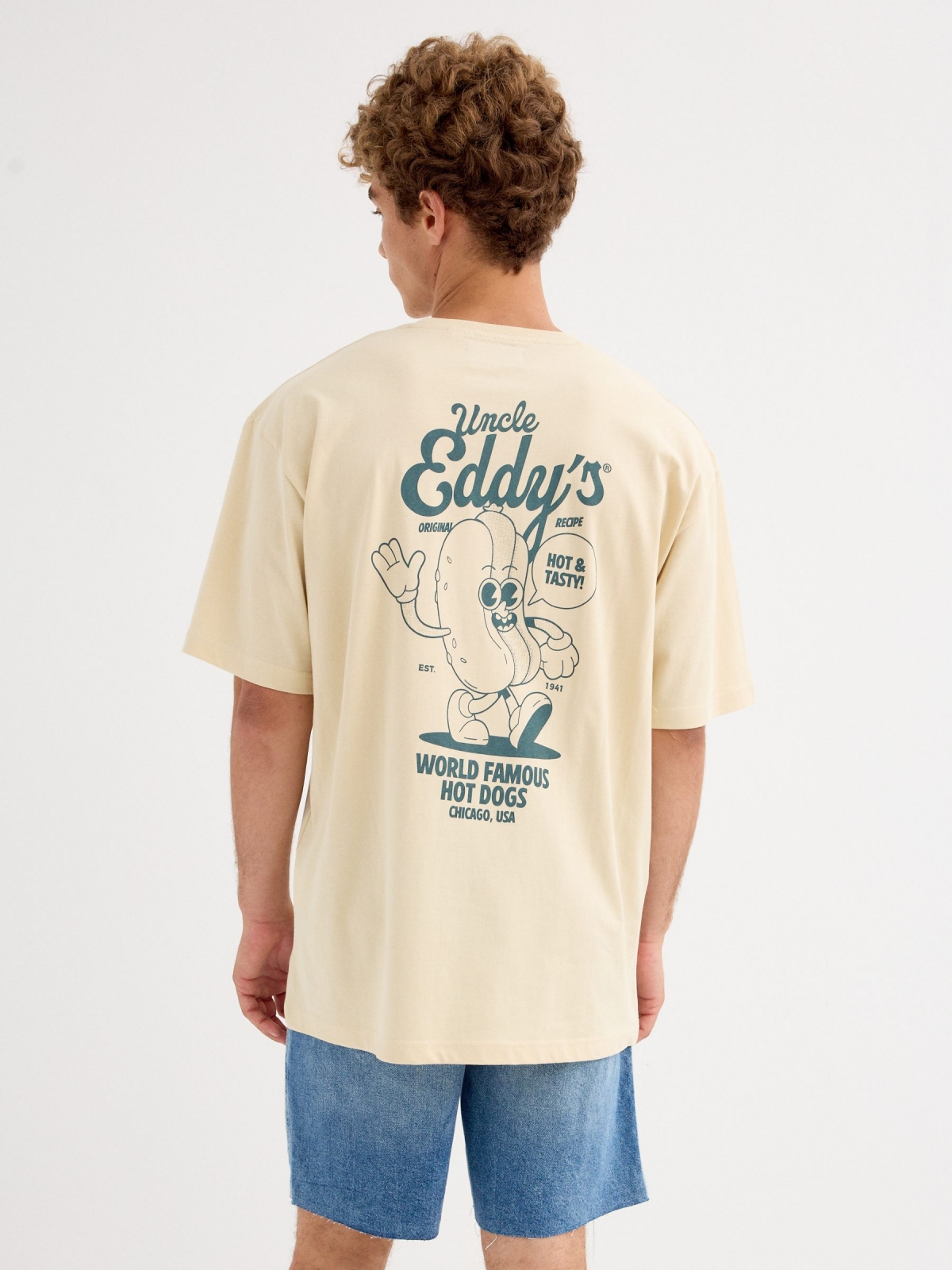 Camiseta Uncle Eddy arena vista media trasera