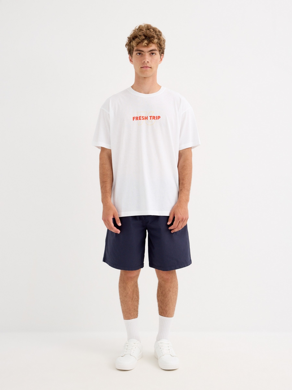 Fresh Trip T-shirt white front view