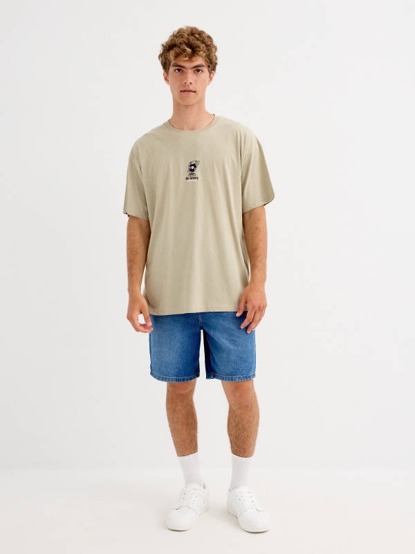 Mr Groovy T-shirt greyish green general front view