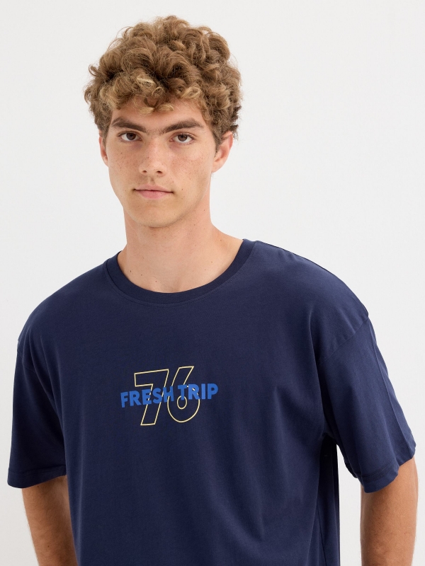  Camiseta Fresh Trip azul marino