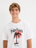 %Pto% Palm Beach T-shirt white