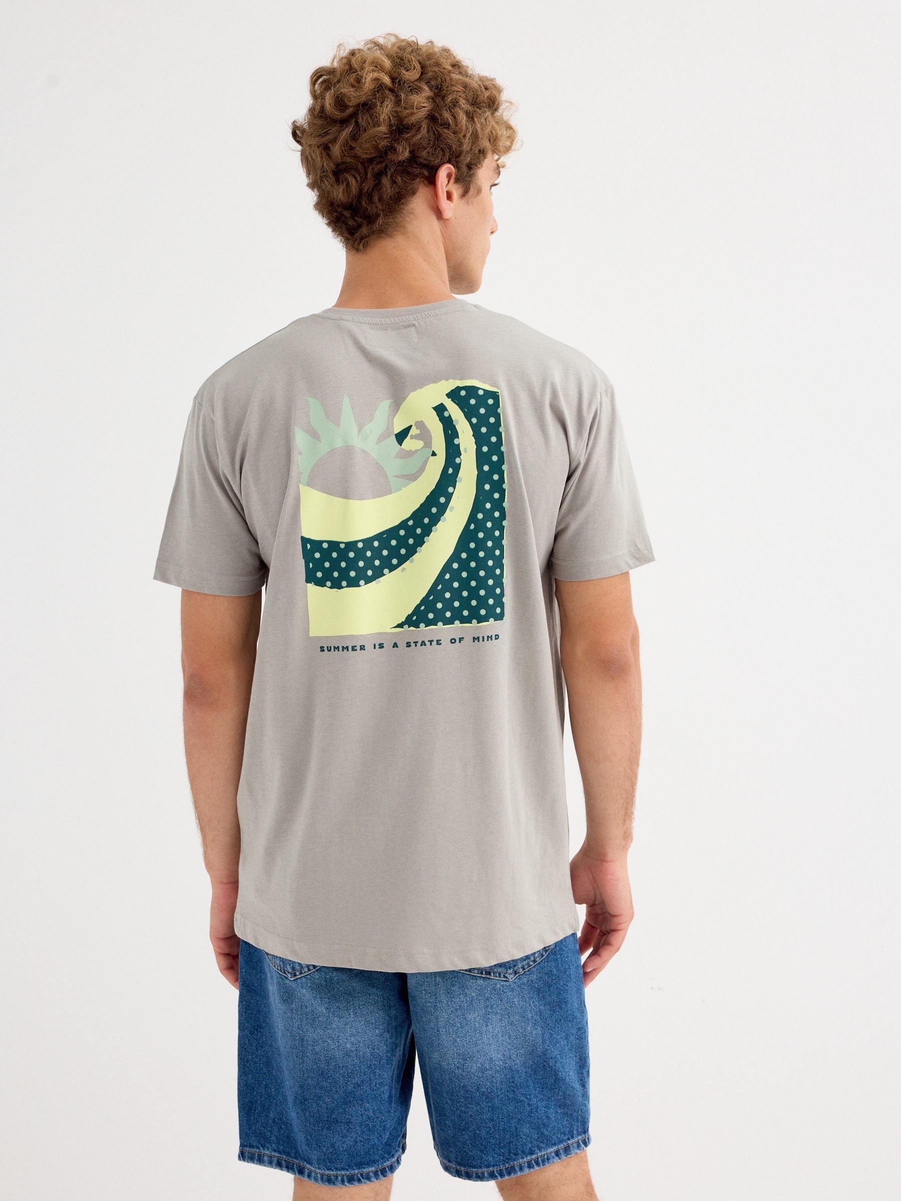 Summer state of mind T-shirt green middle front view