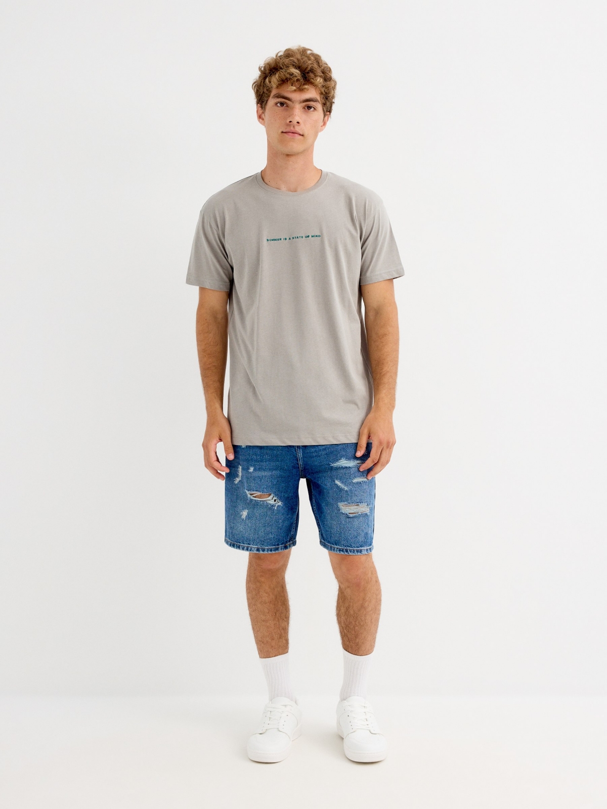 Summer state of mind T-shirt green front view