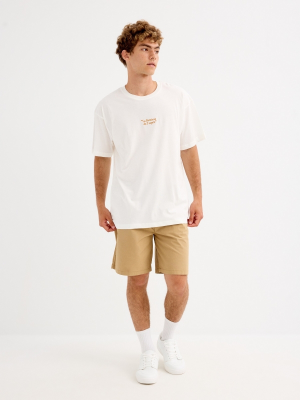 Camiseta La floraison de l'espirit blanco roto vista general frontal