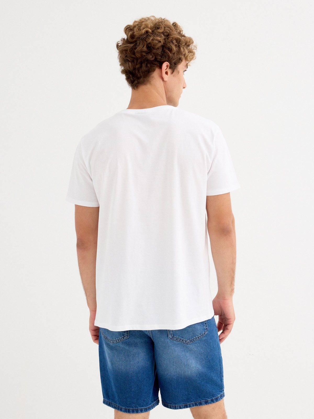 Star Wars T-shirt white middle back view