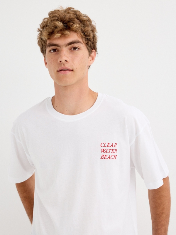  Clear Water Beach T-shirt white