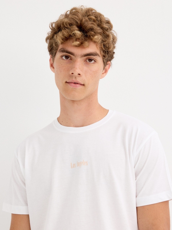 Los Angeles T-shirt white detail view