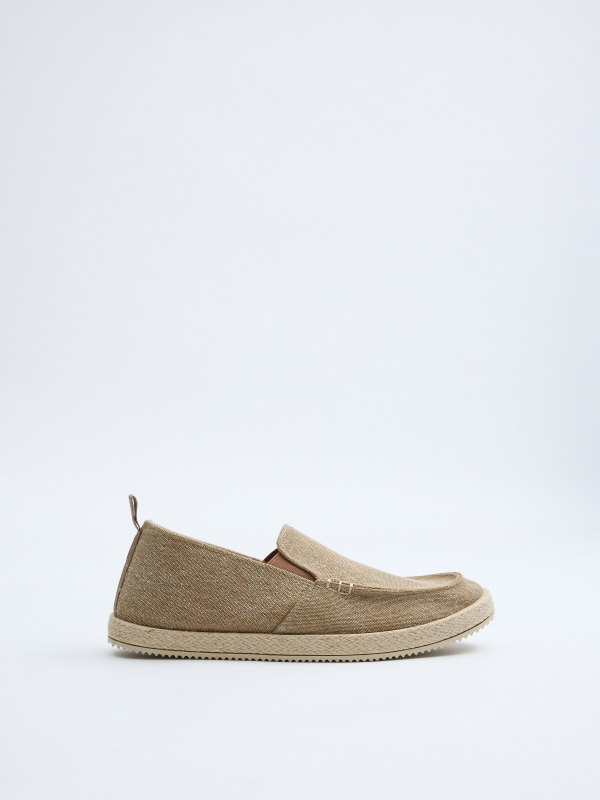 Slip on juta areia areia