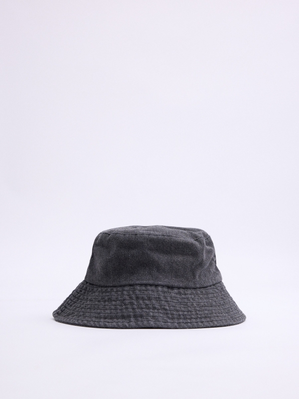 Chapéu bucket jeans preto