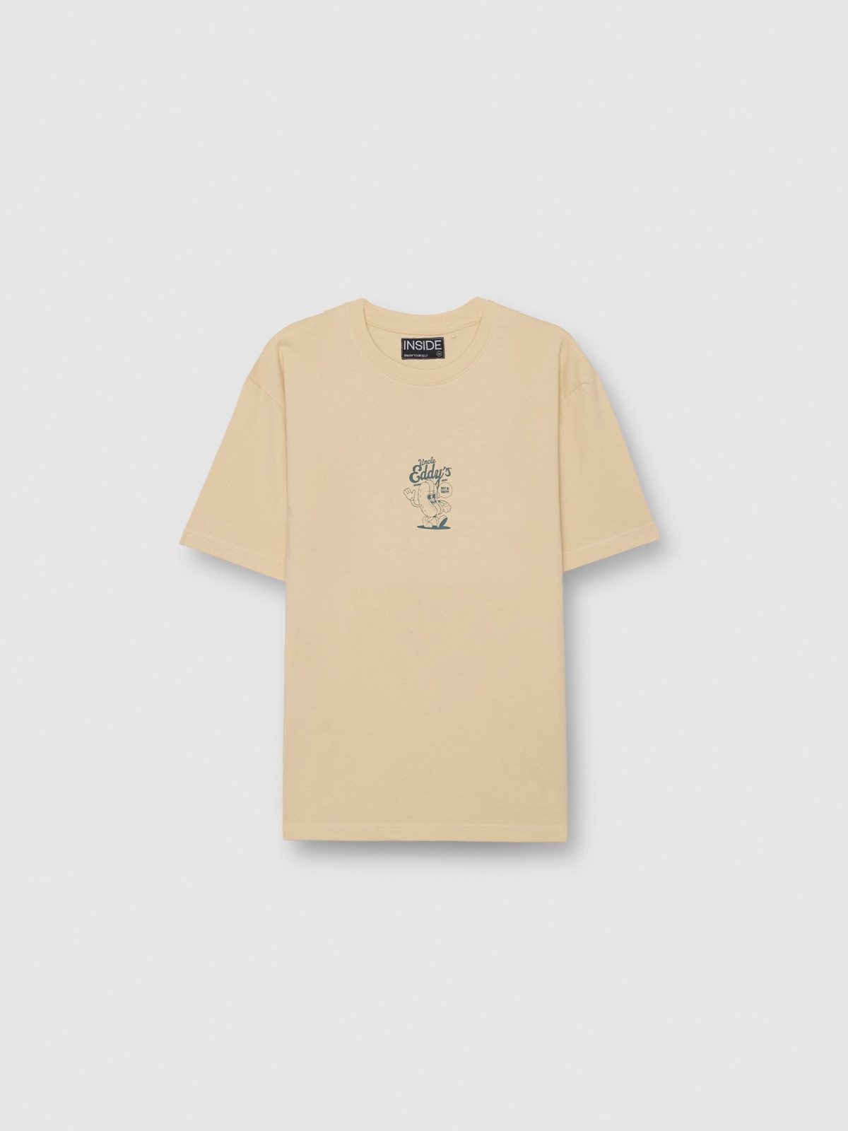 Camiseta Uncle Eddy arena vista detalle
