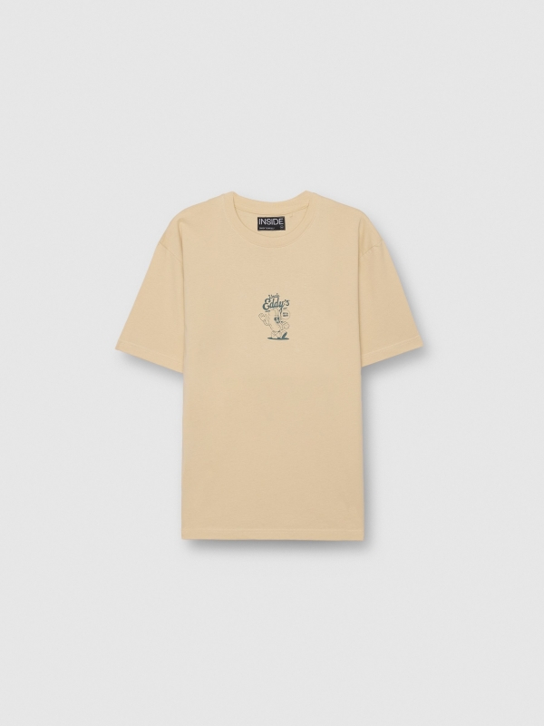 Camiseta Uncle Eddy arena vista detalle