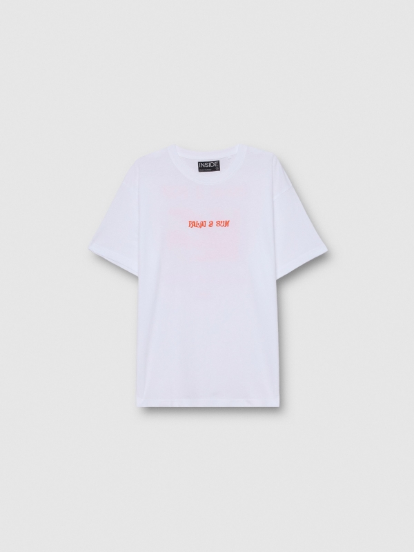 Palm & Sun T-shirt white detail view