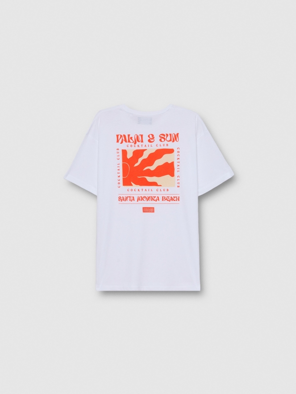 Palm & Sun T-shirt white detail view