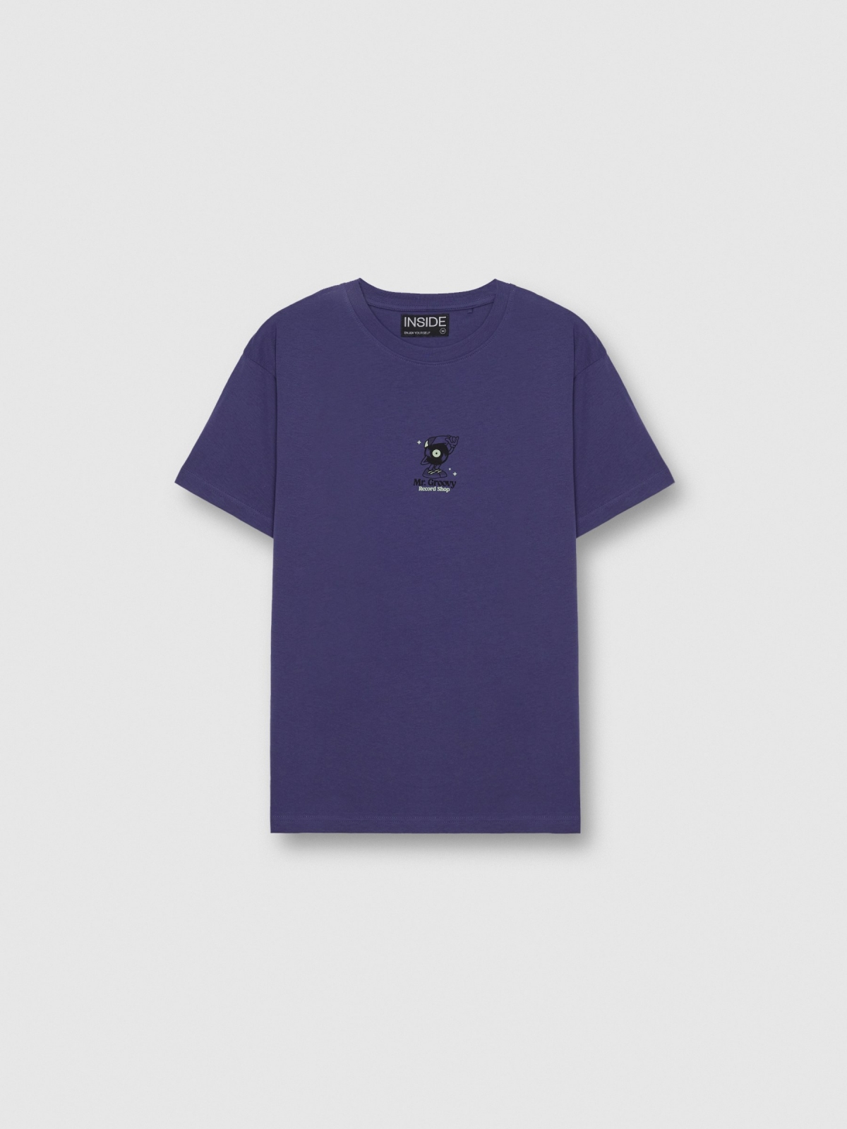 Mr Groovy T-shirt navy detail view