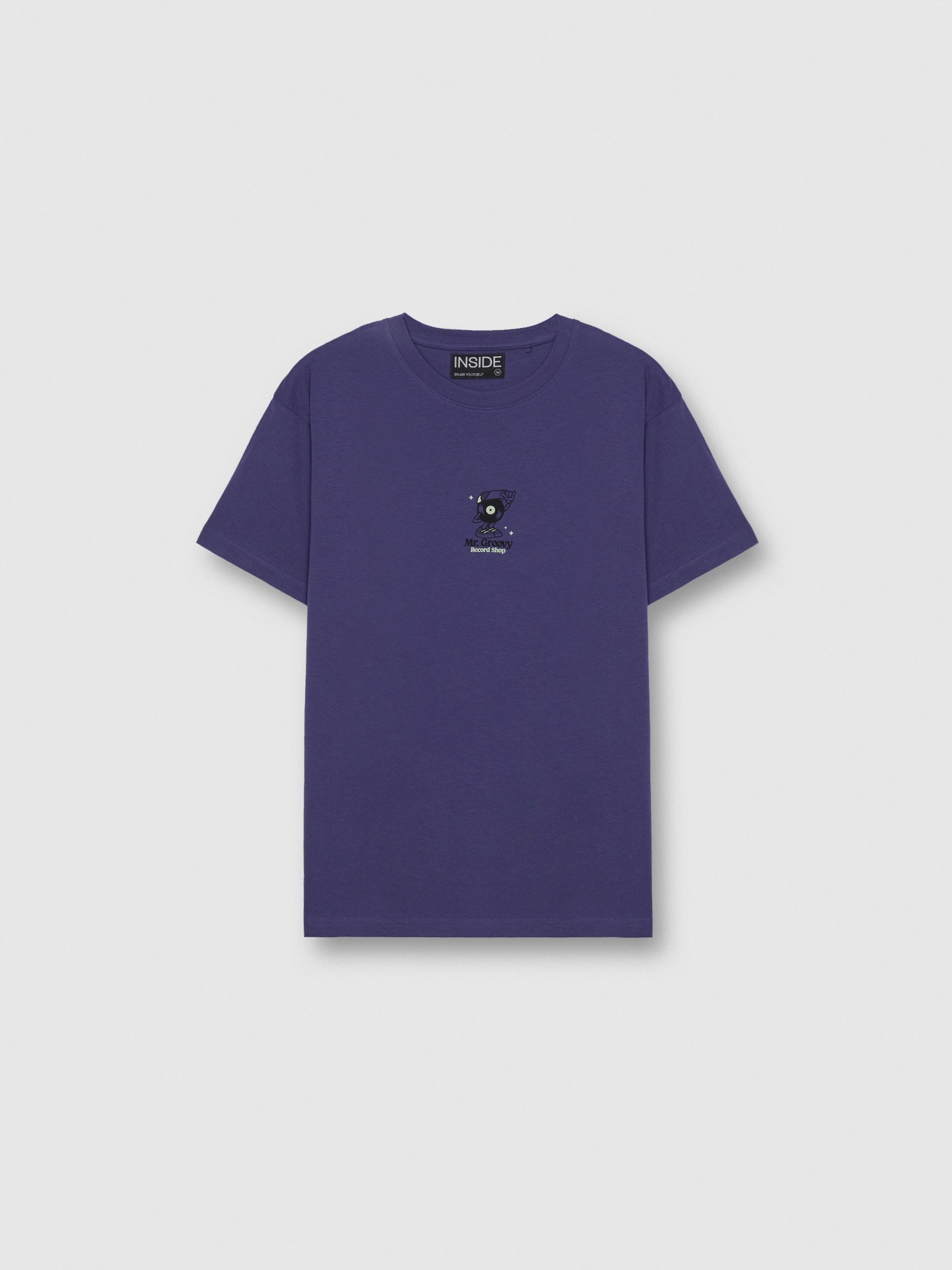 Camiseta Sr. Groovy azul marinho vista meia frontal