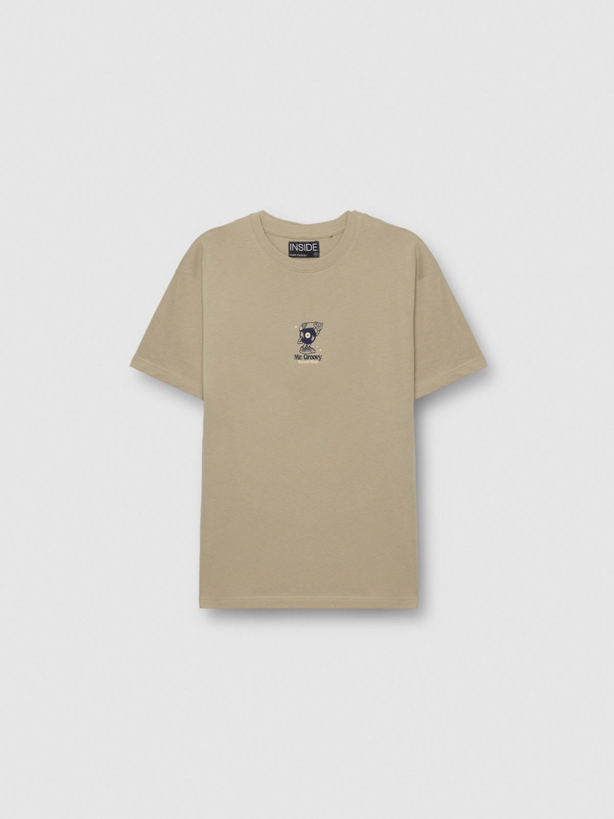 Mr Groovy T-shirt greyish green detail view