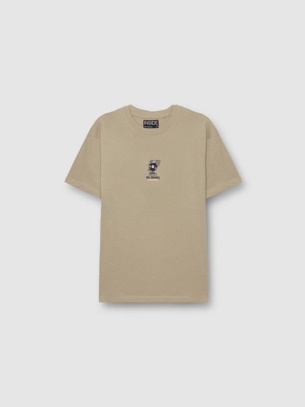 Mr Groovy T-shirt greyish green detail view