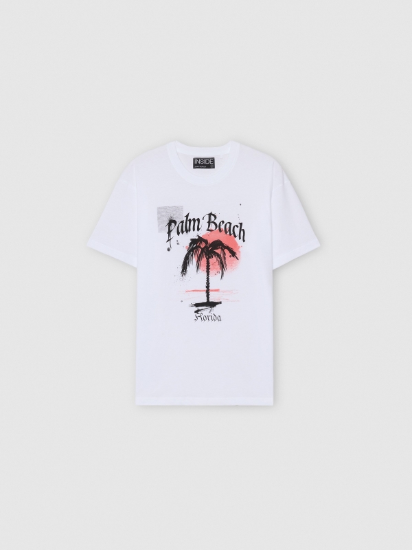 Palm Beach T-shirt white detail view