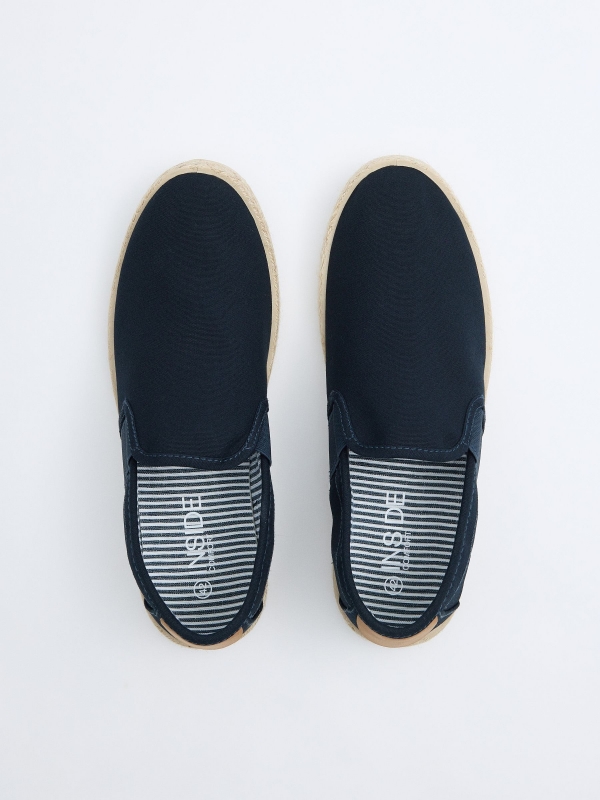 Slip on yute azul azul marino