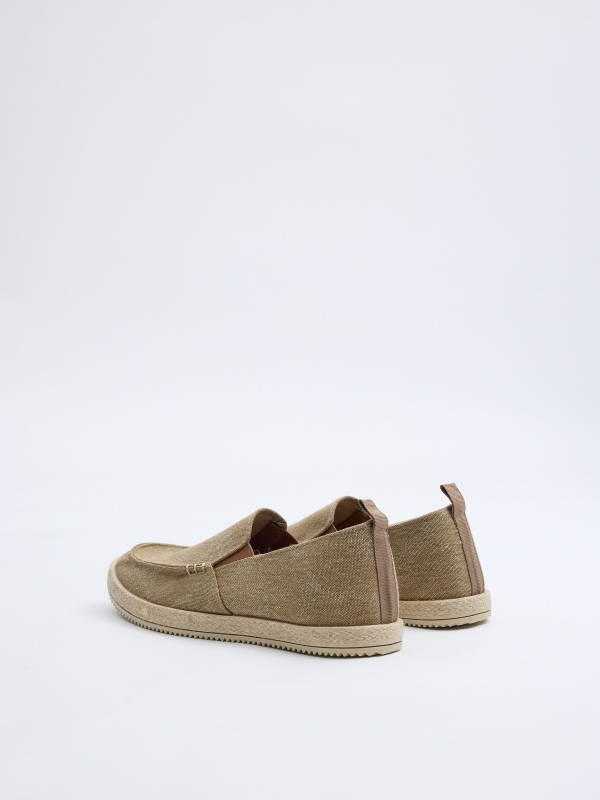 Slip on juta areia areia vista traseira 45º