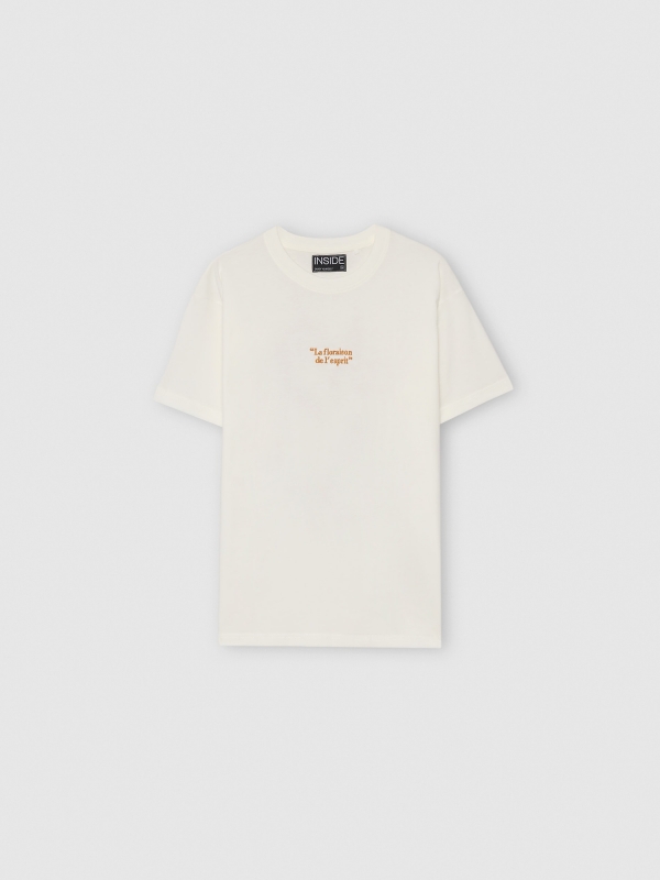 The flowering of the spirit t-shirt off white detail view