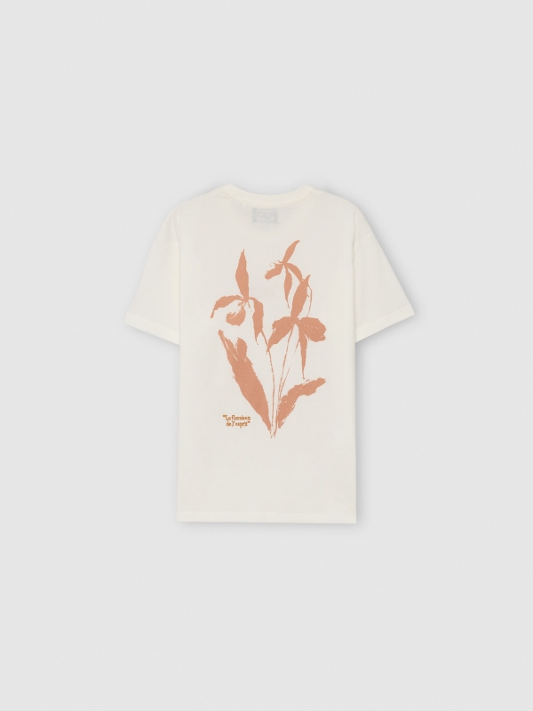 The flowering of the spirit t-shirt off white detail view