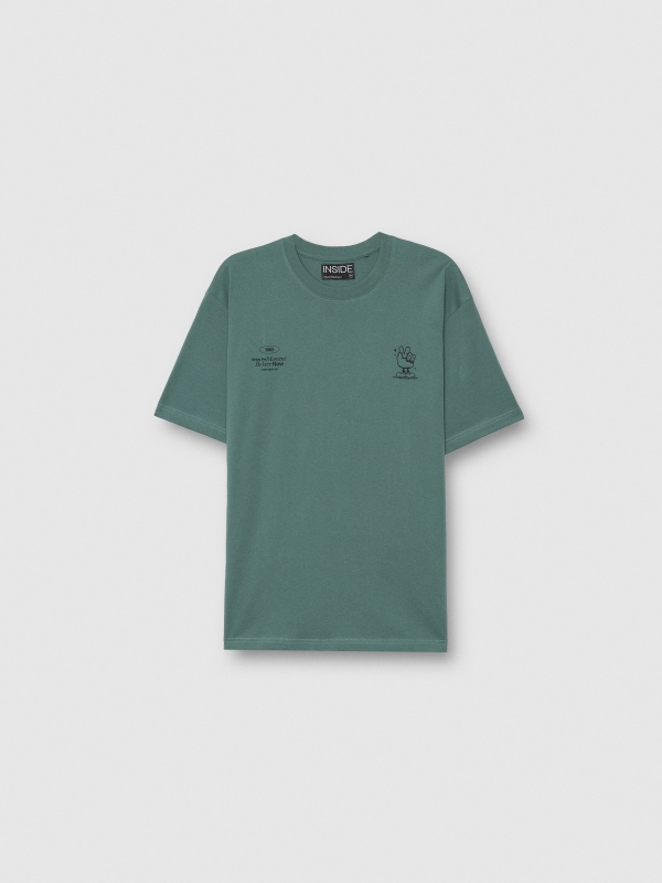 Great Things T-shirt green detail view