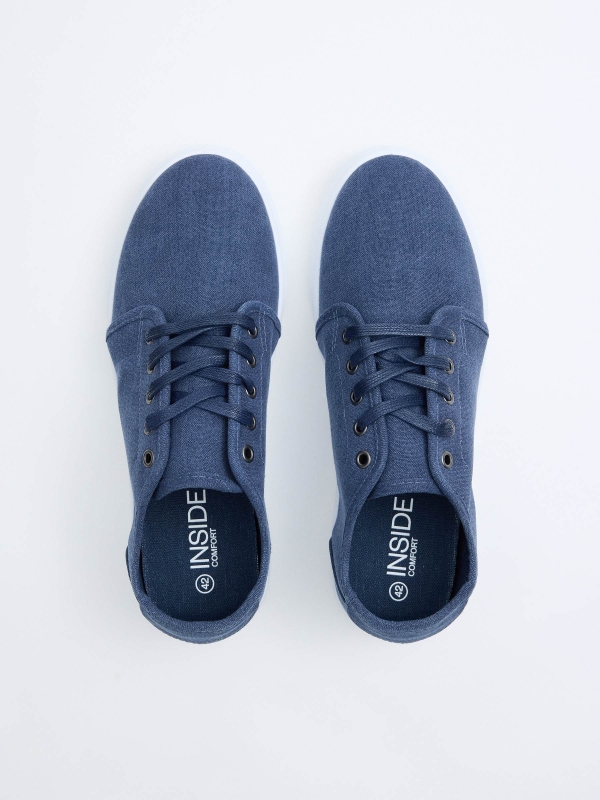 Zapatillas lona azul marino azul marino con modelo