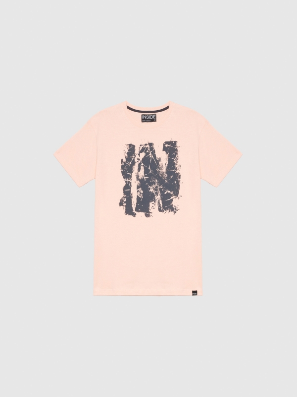  Camiseta INSIDE urban rosa vista frontal