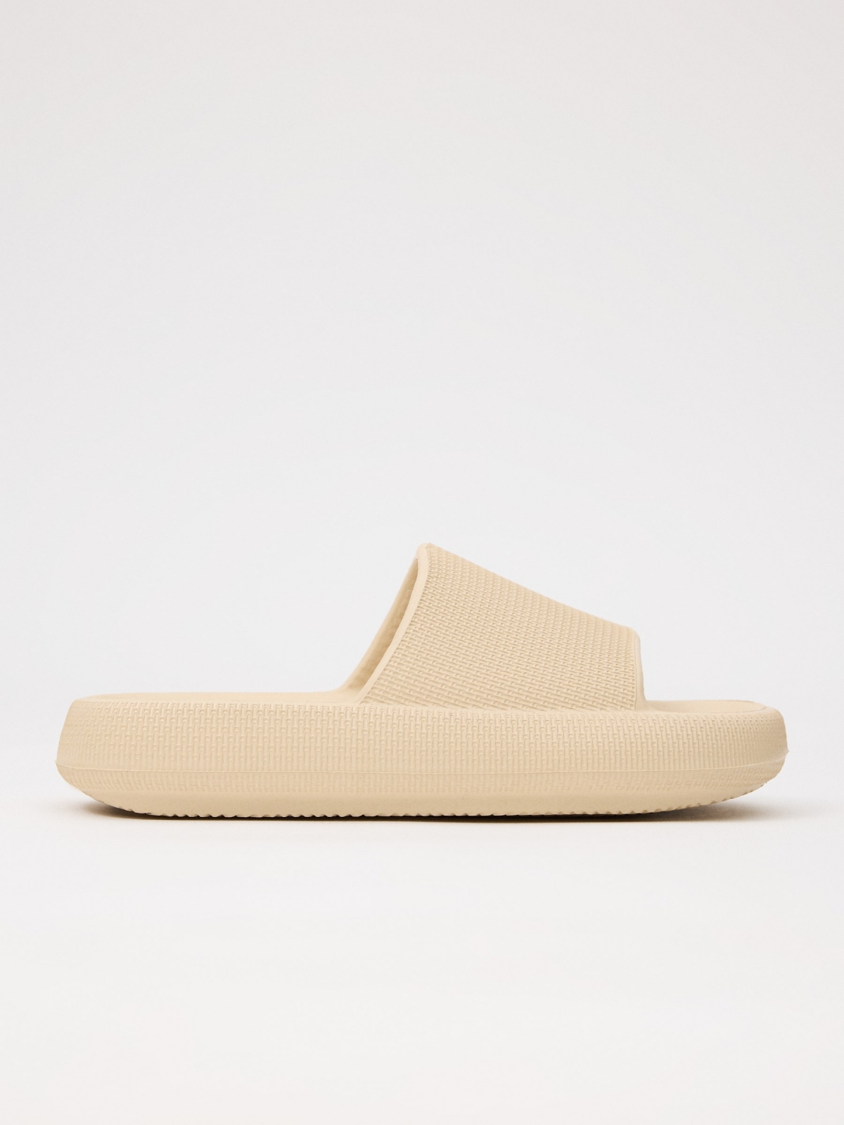 Platform beach sandal sand lateral view