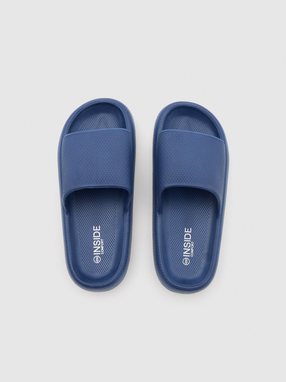 Blue flip-flops navy