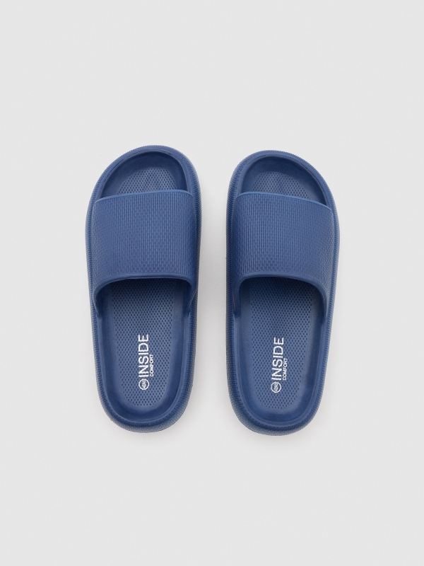 Blue flip-flops navy