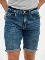 %Pto% Blue denim shorts blue