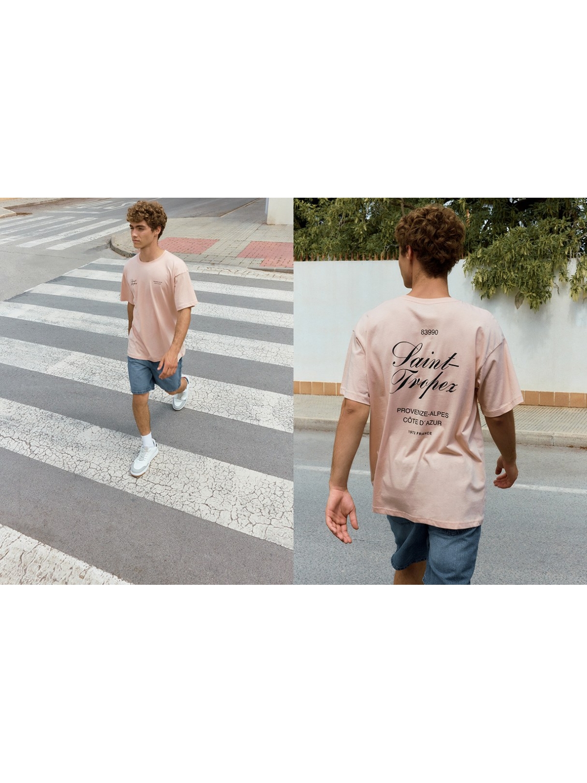 %NewExtra% Camiseta de manga curta Saint-Tropez rosa nude
