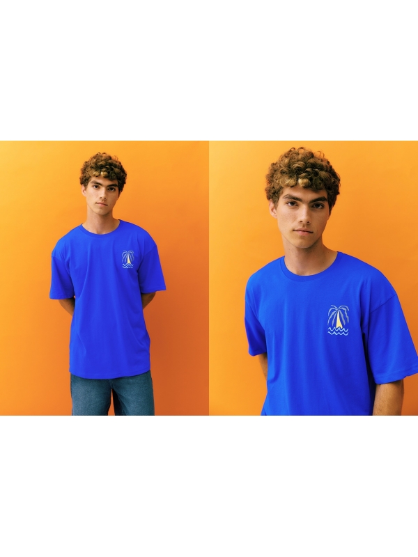  Holly Days T-shirt electric blue