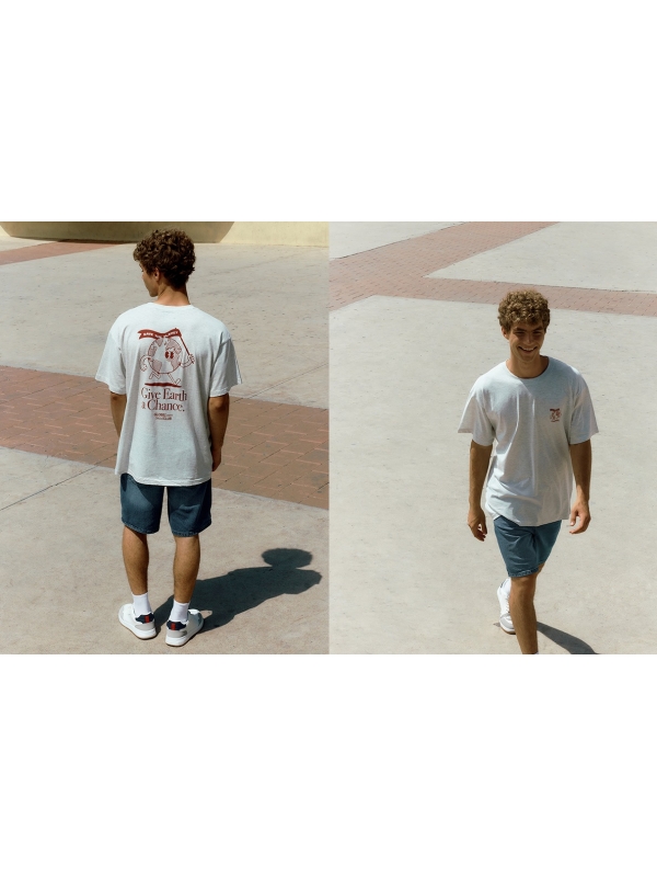  Camiseta Save the Planet melange claro