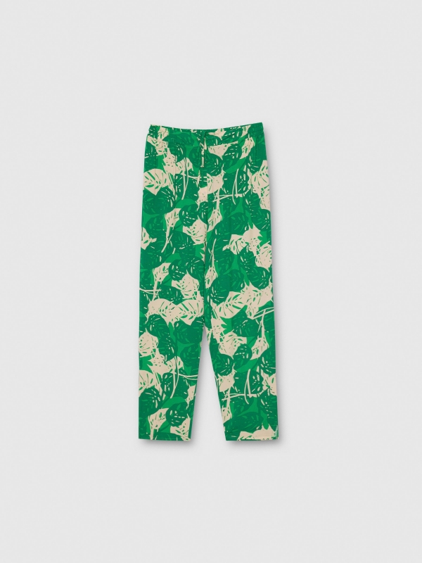  Pantalón jogger tropical esmeralda vista frontal