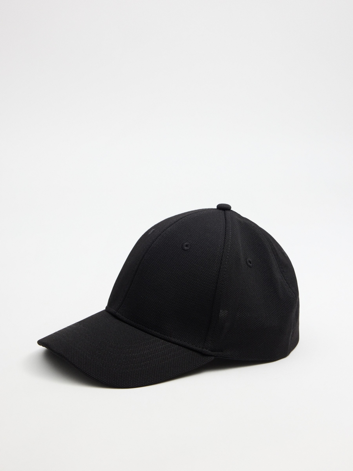 Gorra baseball negro vista detalle