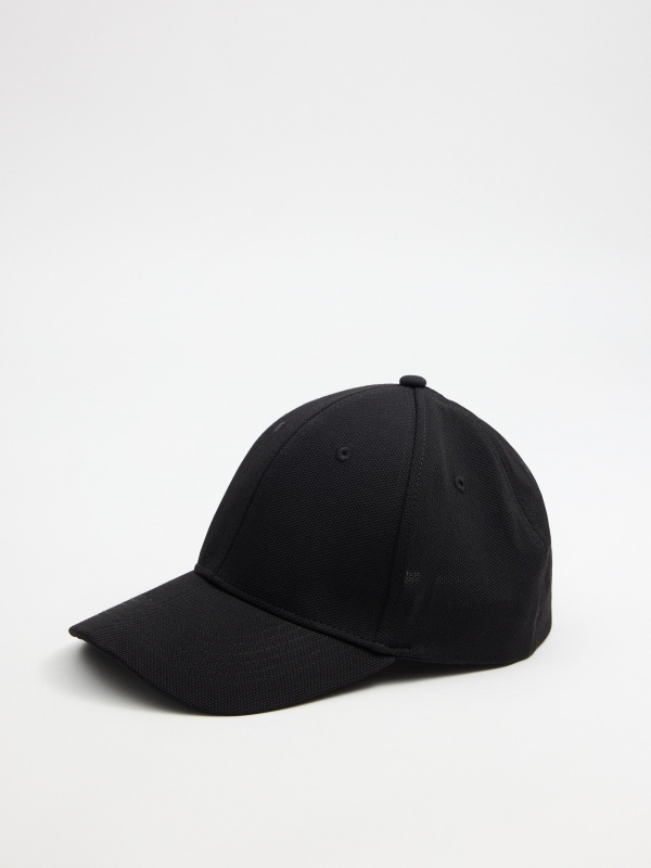 Gorra baseball negro vista detalle