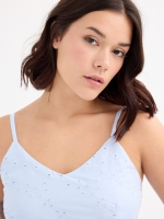 %Pto% Vestido largo paneles azul