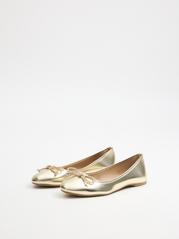 Bailarina efecto metalizado dorado/plateado